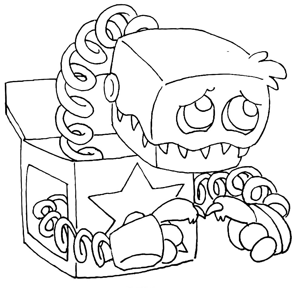 Boxy Boo Poppy Playtime coloring pages Coloring pages