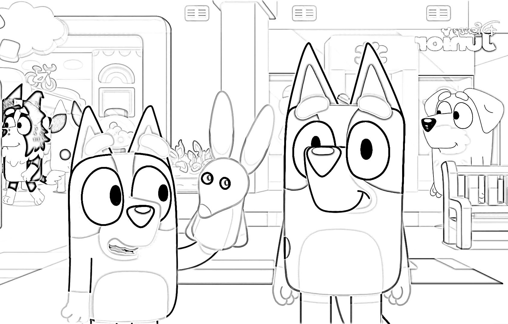 Bluey Coloring Pages Bluey Kolorowanka Bluey Coloring Pages Bluey Kolorowanka